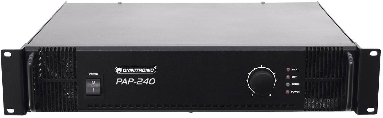 Omnitronic PAP-240 ELA-Verstärker 240 W 1-Kanal 1-Zonen