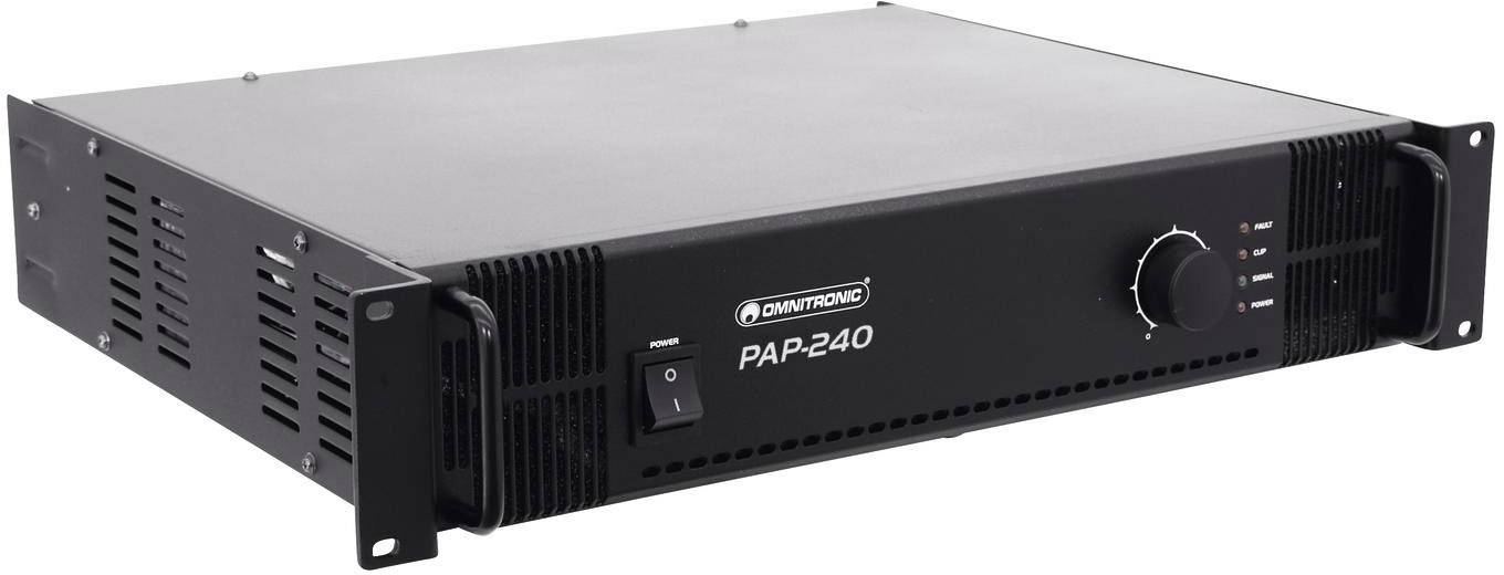 Omnitronic PAP-240 ELA-Verstärker 240W 1-Kanal 1-Zonen