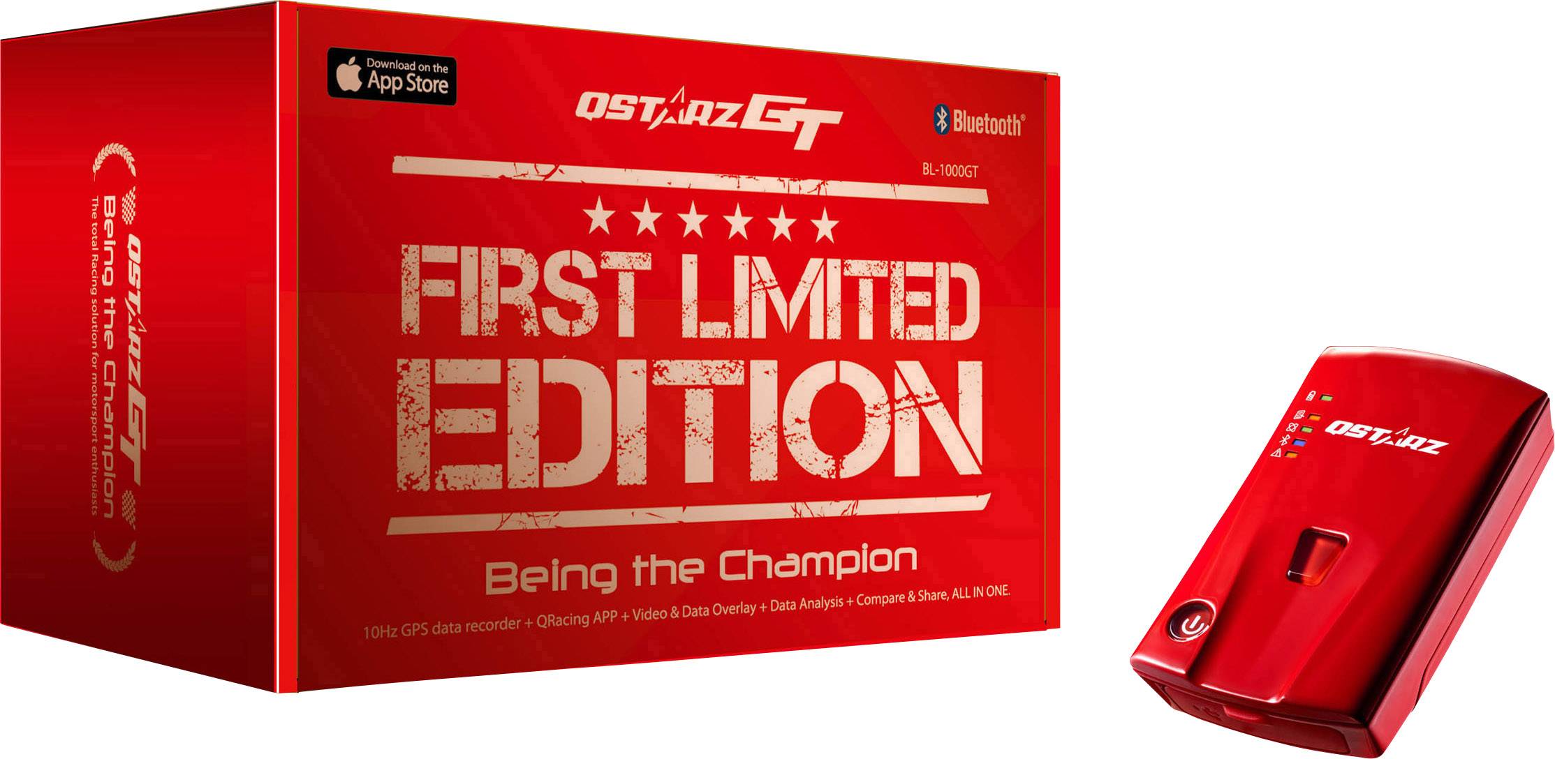 Qstarz BL-1000GT First Edition GPS Logger Fahrzeugtracker Rot