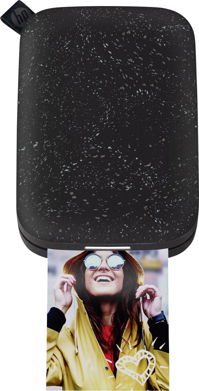 HP Sprocket 200 Schwarz Fotodrucker Druck-Auflösung: 313 x 400 dpi Papierformat (max.): 50 x 76 mm