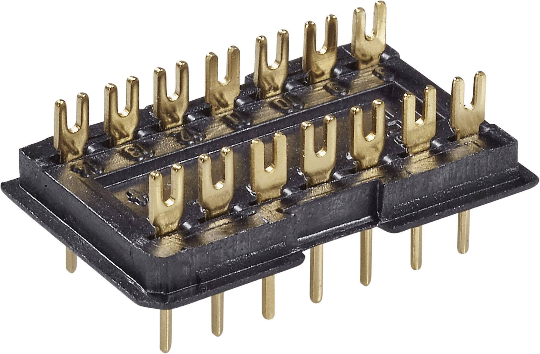 Fischer Elektronik DIL-Stecker DILS 16 GO Polzahl: 16 Rastermaß: 2.5 mm (L x B x H) 22.6 x 12