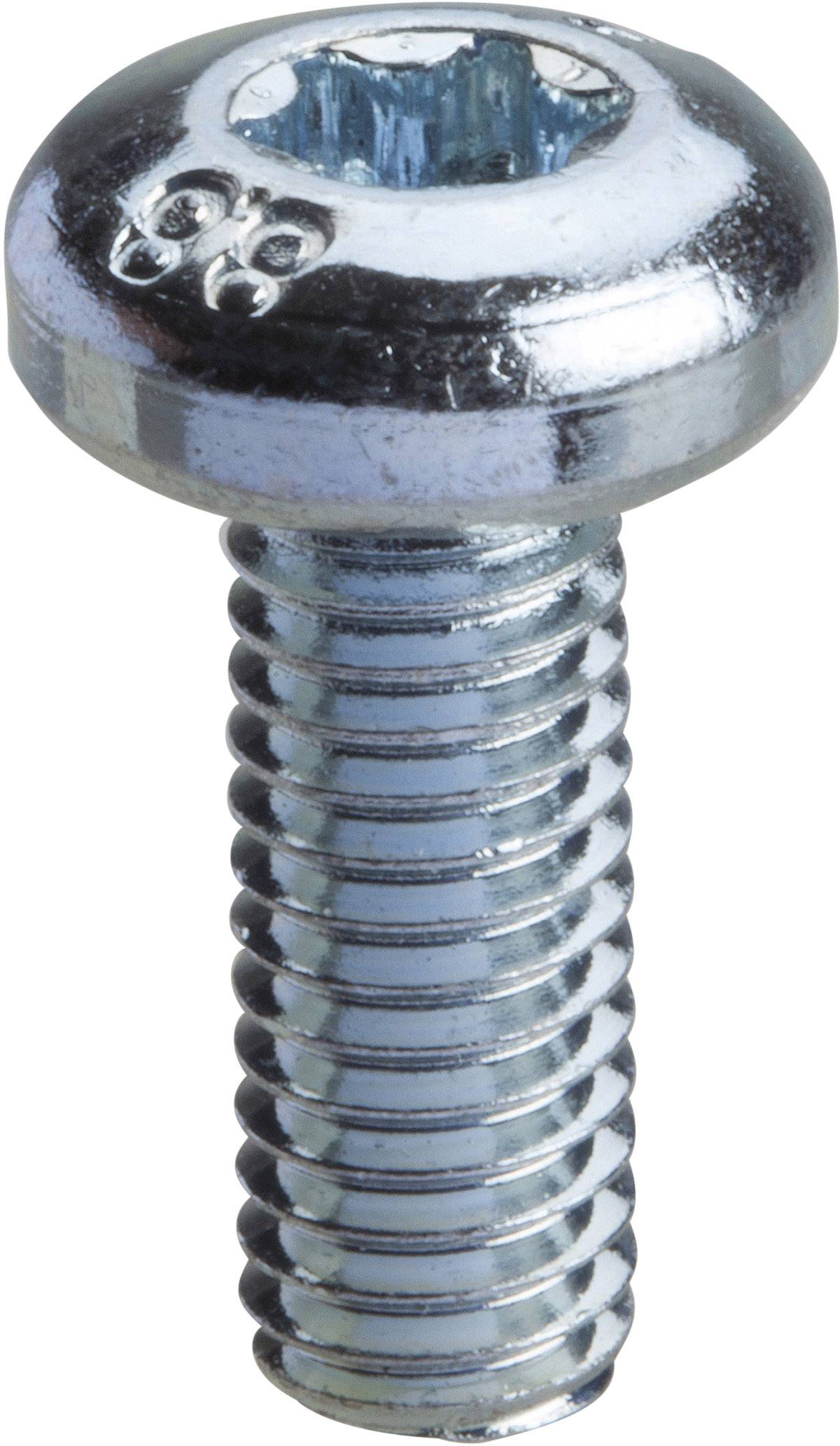 Metallschraube mit Innensechskantkopf und Gewinde. Glänzende, silberfarbene Oberfläche. Hauptsächlich für Metallverbindungen verwendet.