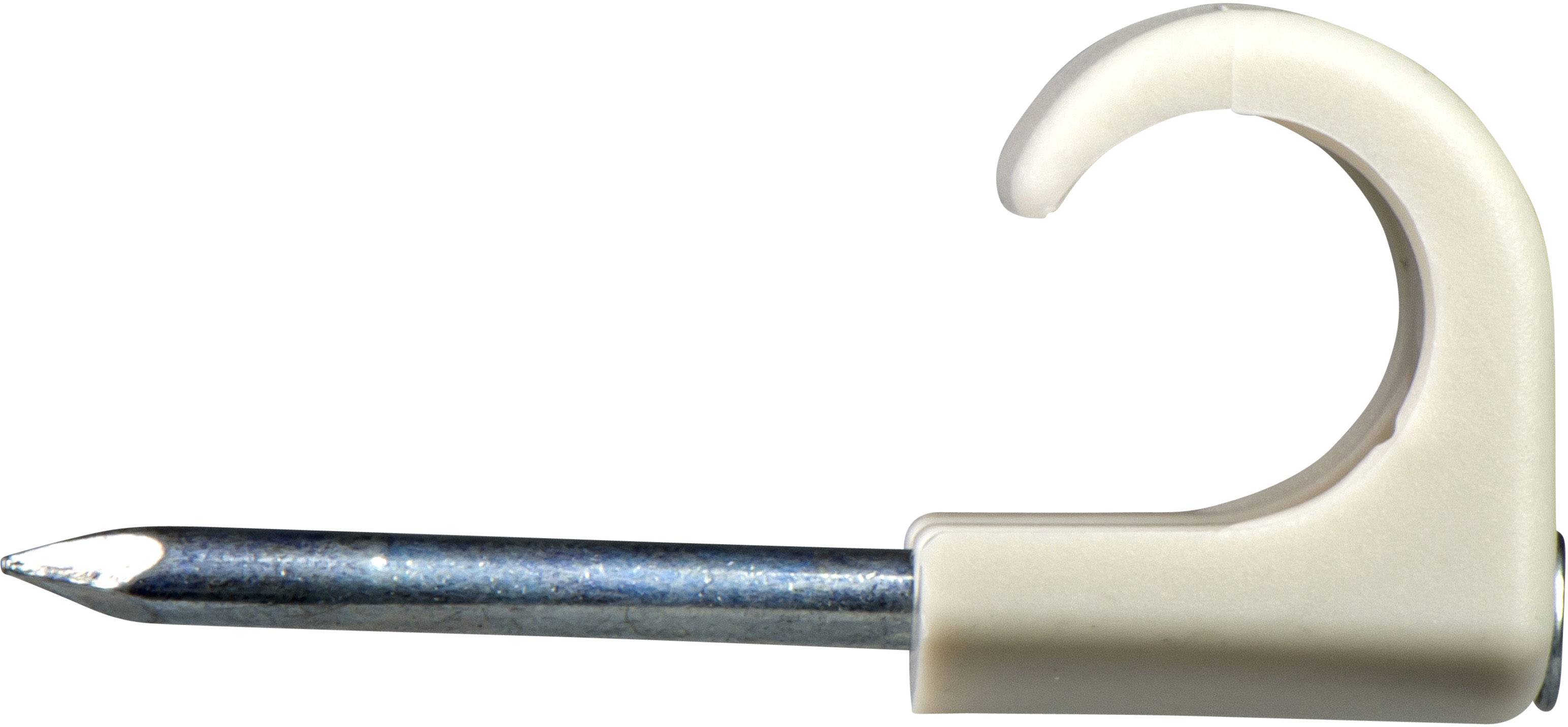 Schneider Electric 2041218 Nagelschellen Bündel-Ø-Bereich 8 bis 12 mm UV-stabilisiert, halogenfrei Lichtgrau 100 St.