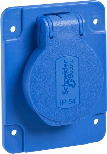Schneider Electric PKN61B Einbau-Steckdose IP54, IK08 Blau