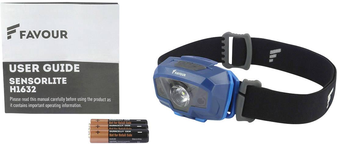 Favour H1632 Sensorlite Stirnlampe batteriebetrieben 230lm 100h 270FAHEADH1632