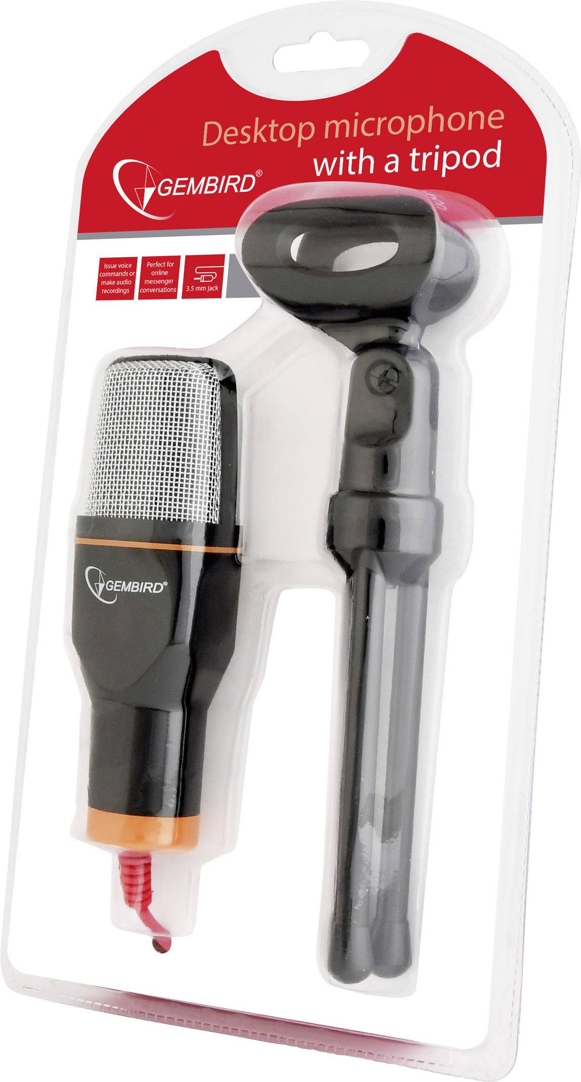 Gembird MIC-D-03 - Microphone - Black