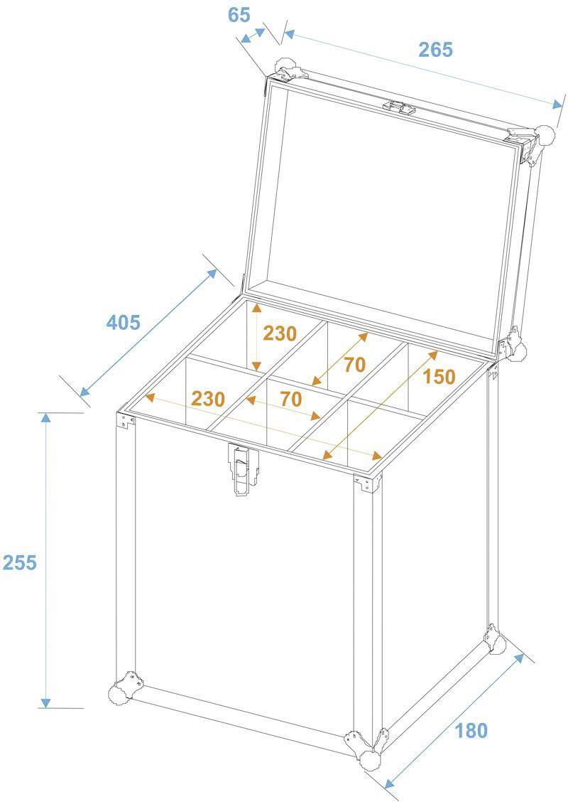 Roadinger Sixpack-Case 6x 0,50l Flasche/Dose Case (L x B x H) 150 x 270 x 315 mm