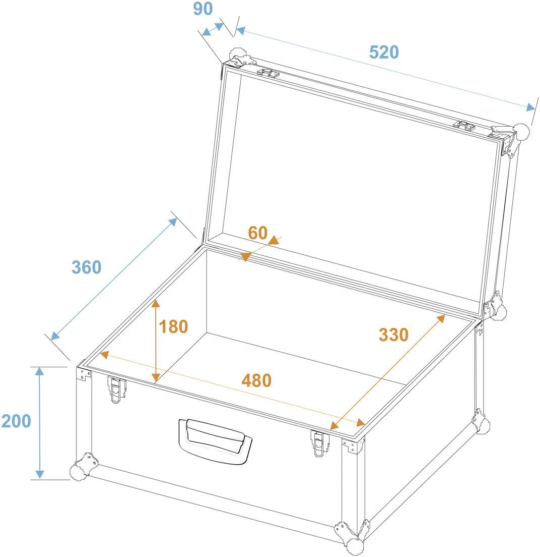 Roadinger 30126025 30126025 Universal-Koffer (L x B x H) 360 x 520 x 290mm