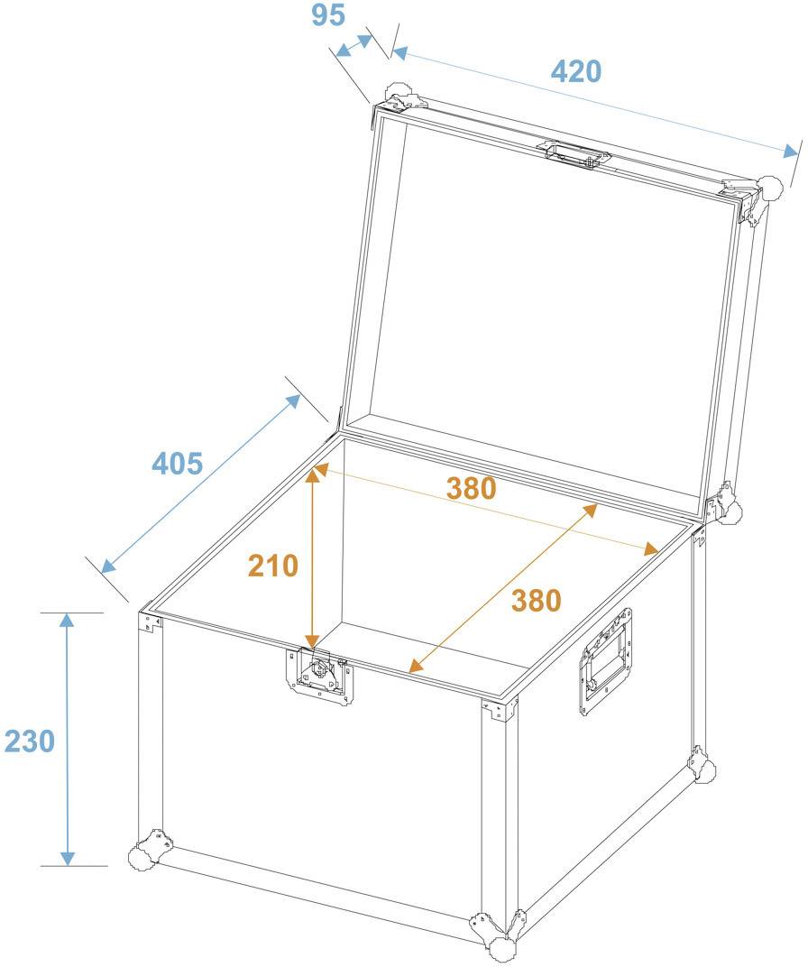 Roadinger 30126649 Case (L x B x H) 405 x 420 x 325mm