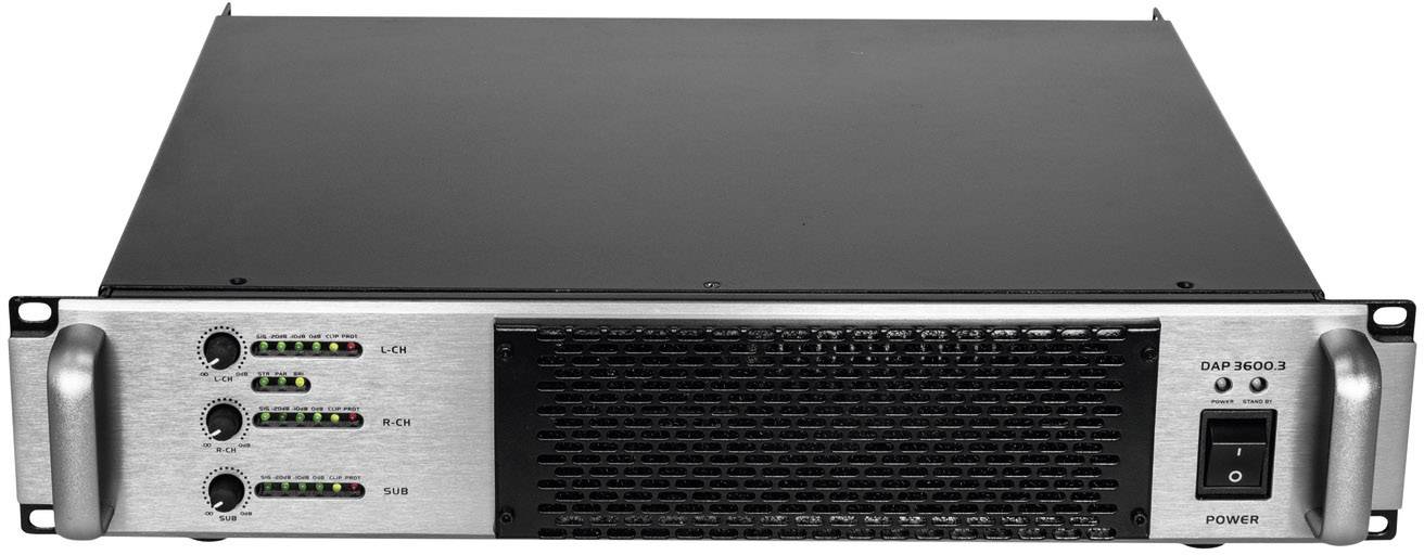 Omnitronic A-3603 PA Verstärker RMS Leistung je Kanal an 4 Ohm: 800 W