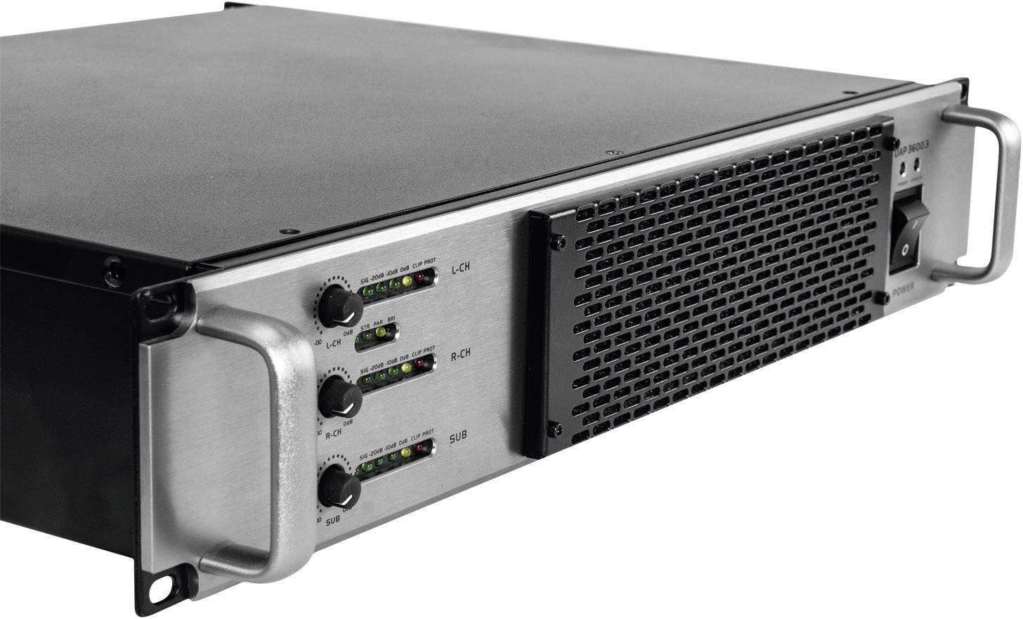 Omnitronic A-3603 PA Verstärker RMS Leistung je Kanal an 4 Ohm: 800 W