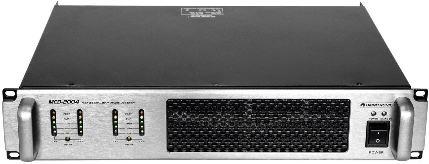 Omnitronic MCD-2004 PA Verstärker RMS Leistung je Kanal an 4 Ohm: 500 W
