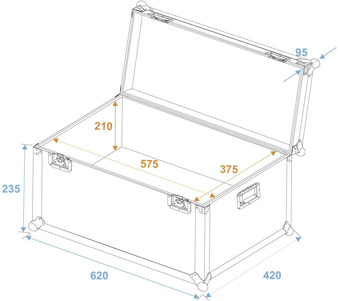 Roadinger 30126650 Case (L x B x H) 420 x 620 x 330mm