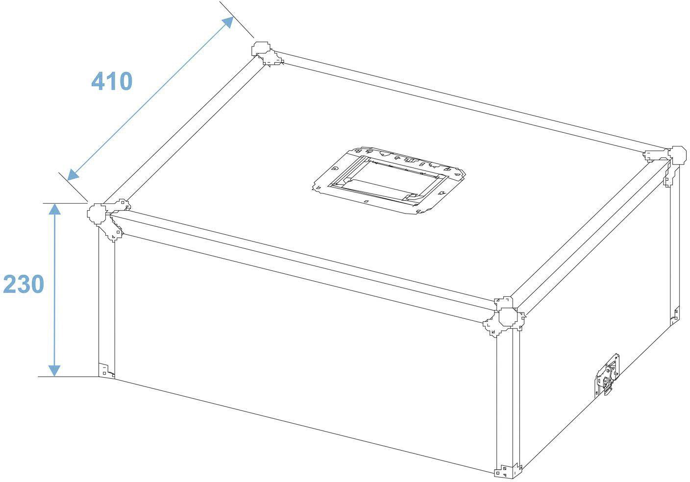 Roadinger NSF-350 Case (L x B x H) 410 x 510 x 290 mm
