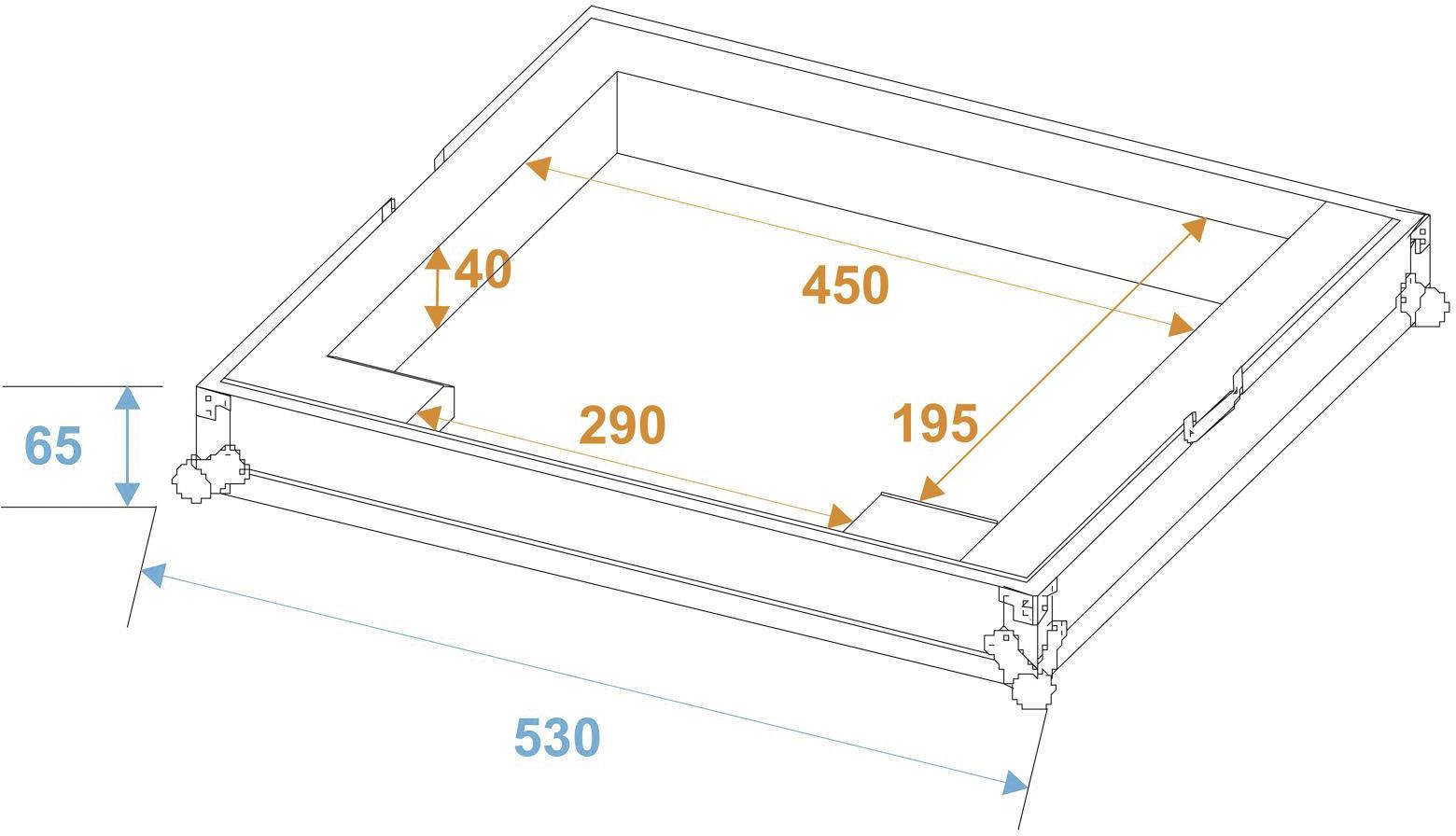 Roadinger DMX Move Bigfoot Case (L x B x H) 320 x 530 x 175 mm