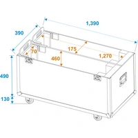 Roadinger LCD ZL55 Case (L x B x H) 390 x 1400 x 985 mm Roadinger LCD ZL55 Case (L x B x H) 390 x 1400 x 985 mm