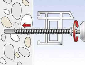 Fischer 532944 Fensterrahmenschraube 7.5mm 212mm Sechsrund 100St.