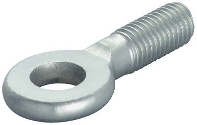 Metallschraube mit rundem Ösenkopf und Gewinde, geeignet für Hebe- und Befestigungsanwendungen.