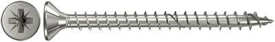 Fischer 657152 Senkkopfschraube 3.5mm 30mm Kreuzschlitz Pozidriv galvanisch verzinkt 100St.