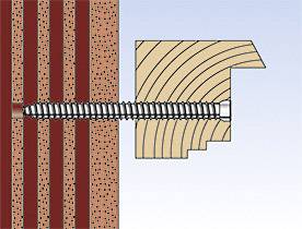 Fischer 532919 Fensterrahmenschraube 7.5mm 212mm Sechsrund 100St.