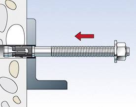 Fischer 522115 Bolzenanker 75 mm 10 mm 50 St.