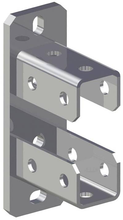 Fischer Sattelflansch Stahl feuerverzinkt 538126 5St.