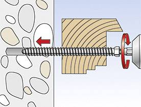 Fischer 532910 Fensterrahmenschraube 7.5mm 92mm Sechsrund 100St.