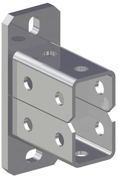 Fischer Sattelflansch Stahl feuerverzinkt 538125 5St.