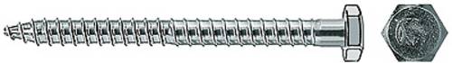 Fischer 80416 Sicherheitsschrauben 10mm 165mm Außensechskant Stahl galvanisch verzinkt 50St.
