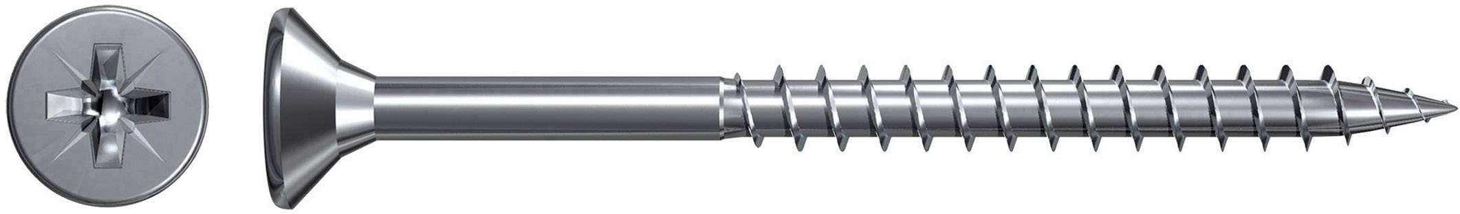 Fischer 551229 Spanplattenschraube 6mm 160mm Kreuzschlitz Pozidriv galvanisch verzinkt 100St.