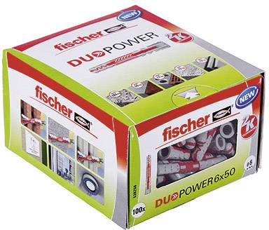 Fischer 538250 DUOPOWER 6x50 LD 2-Komponenten-Dübel 50 mm 6 mm 100 St.