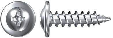 Fischer 40456 Profilverbindungsschrauben 4.2mm 13mm Kreuzschlitz Phillips Metall 1000St.