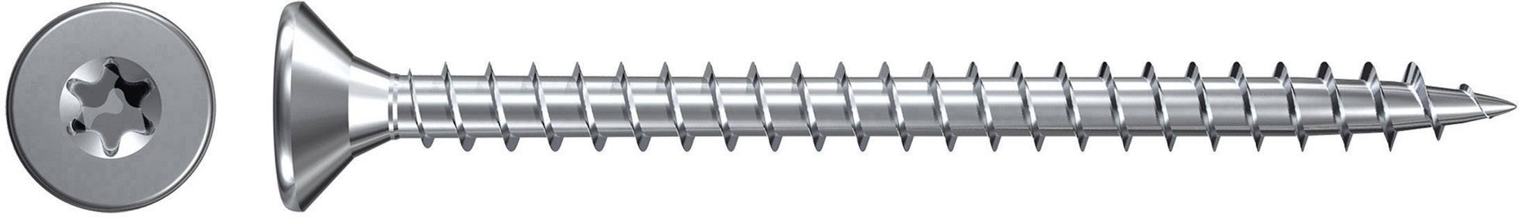 Fischer 551273 Spanplattenschraube 6mm 50mm Sechsrund galvanisch verzinkt 200St.