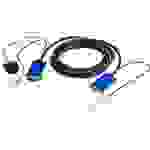 ATEN KVM Adapter [1x VGA-Stecker, Klinkenstecker 3.5mm - 1x VGA-Buchse, Klinkenstecker 3.5 mm] 3.00m Schwarz