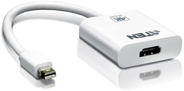 ATEN VC981-AT DisplayPort / HDMI Adapter [1x Mini-DisplayPort Stecker - 1x HDMI-Buchse] Weiß 10.00cm