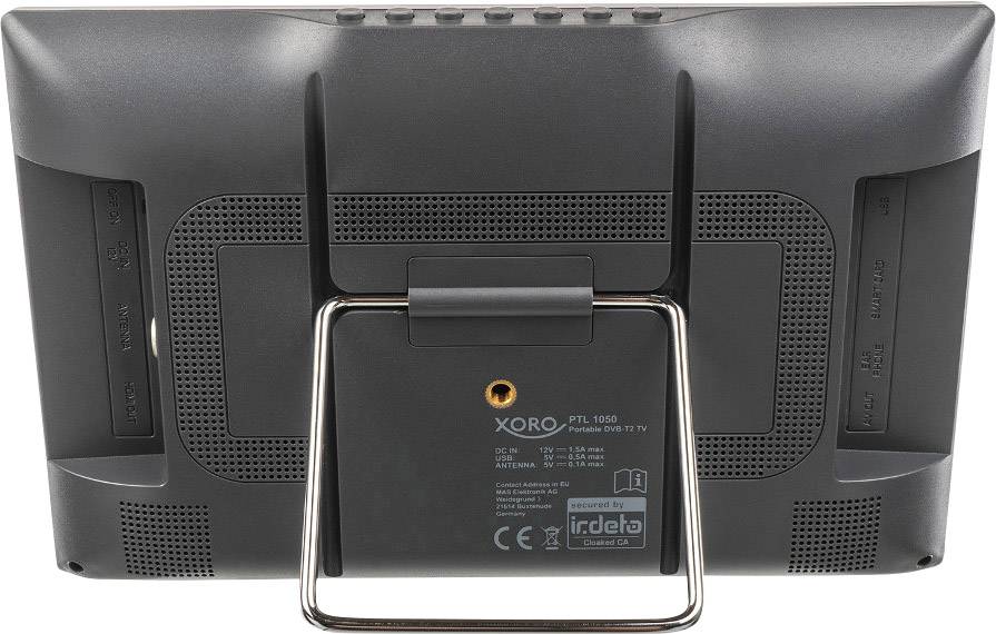 Xoro PTL 1050 Tragbarer TV 25.6 cm 10.1 Zoll EEK: E (A - G) inkl. 6 Monate freenet TV, Akkubetrieb, inkl. 12 V Kfz-Anschlusskabel, inkl. DVB-T Antenne