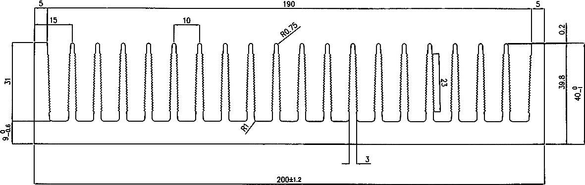 Pada Engineering 8071/150/N 8071/150/N Profilkühlkörper 0.68 K/W (L x B x H) 150 x 200 x 40 mm
