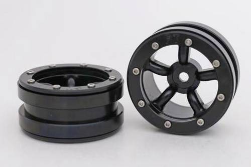 Metsafil 1:10 Crawler Felgen PT-Safari Schwarz 2St.