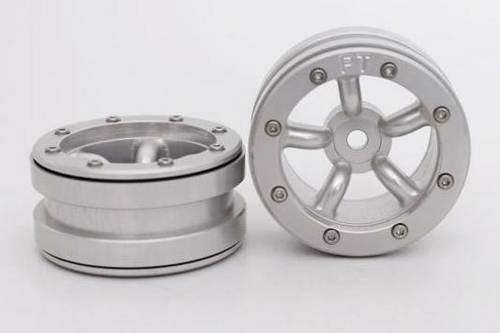 Metsafil 1:10 Crawler Felgen PT-Safari Silber 2St.