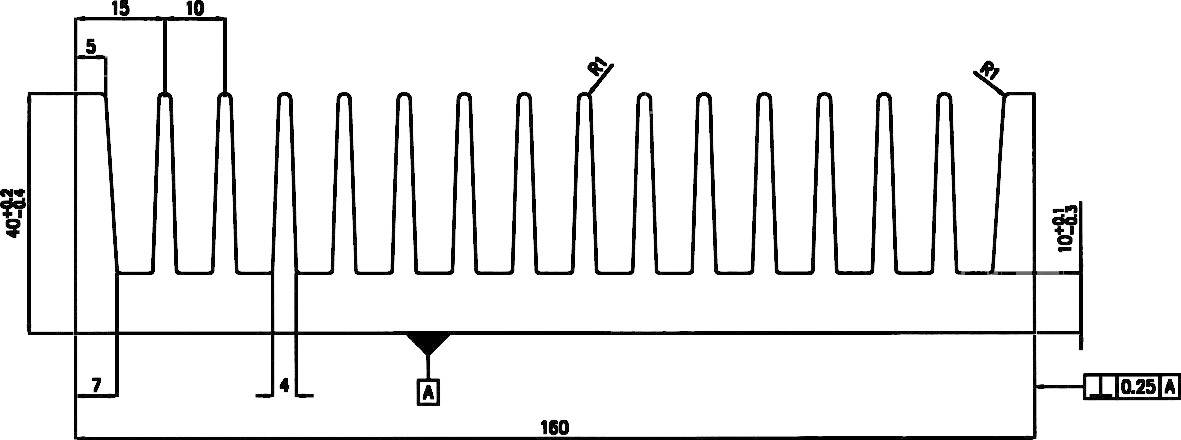 Pada Engineering 8214/100/N 8214/100/N Profilkühlkörper 1.18 K/W (L x B x H) 100 x 160 x 40 mm