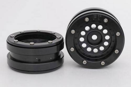 Metsafil 1:10 Crawler Felgen PT-Bullet Schwarz 2St.