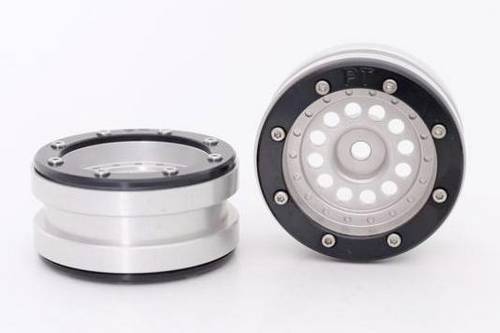 Metsafil 1:10 Crawler Felgen PT-Bullet Silber 2St.