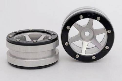 Metsafil 1:10 Crawler Felgen PT-Slingshot Silber 2St.