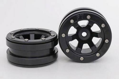 Metsafil 1:10 Crawler Felgen PT-Claw Schwarz 2St.