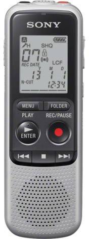 Sony ICD-BX140 Digitales Diktiergerät Aufzeichnungsdauer (max.) 1034h Silber Geräuschunterdrückung