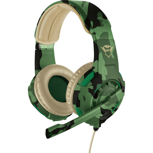 Trust GXT310C Radius Jungle Camo Gaming On Ear Headset kabelgebunden Stereo Camouflage  Lautstärkeregelung