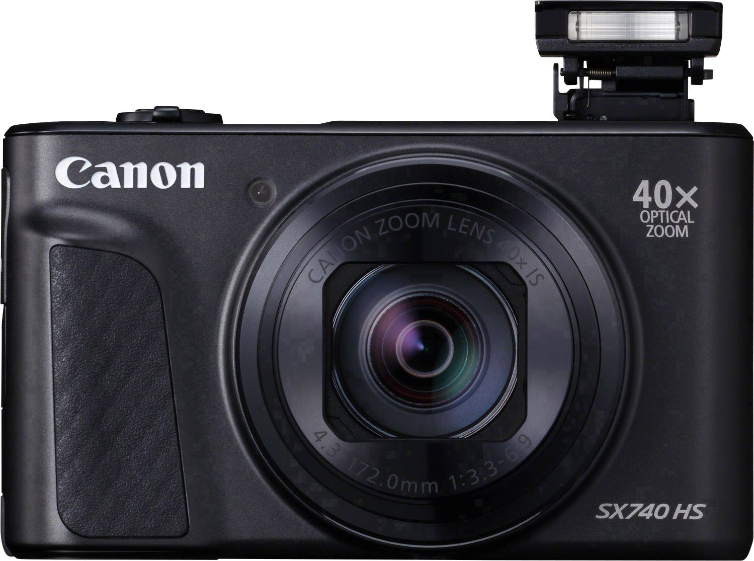 Canon PowerShot SX740 HS Digitalkamera 20.3 Megapixel Opt. Zoom: 40 x Schwarz 4K-Video, Bluetooth, Dreh-/schwenkbares Display