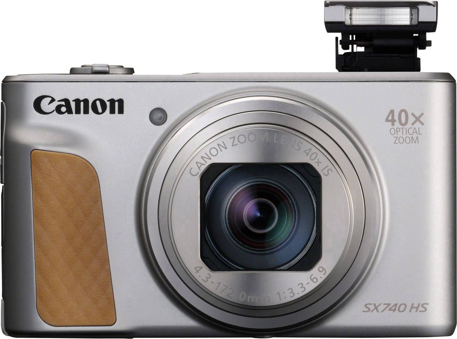 Canon PowerShot SX740 HS Digitalkamera 20.3 Megapixel Opt. Zoom: 40 x Silber 4K-Video, Bluetooth, Dreh-/schwenkbares Display