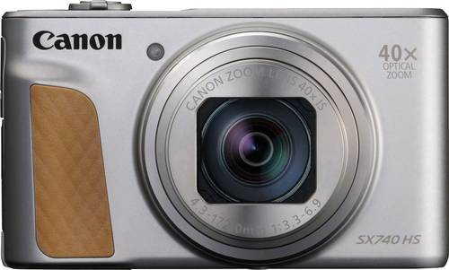 Canon PowerShot SX740 HS Digitalkamera 20.3 Megapixel Opt. Zoom: 40 x Silber 4K-Video, Bluetooth, Dr
