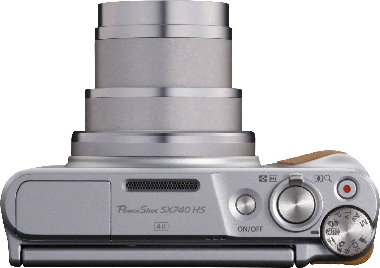 Canon PowerShot SX740 HS Digitalkamera 20.3 Megapixel Opt. Zoom: 40 x Silber 4K-Video, Bluetooth, Dreh-/schwenkbares Display